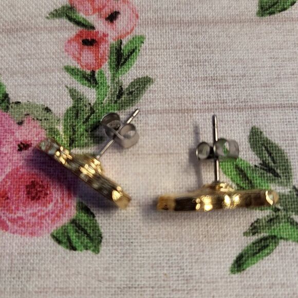 Vintage Halloween "Boo" Enamel Stud Earrings - Picture 3 of 5